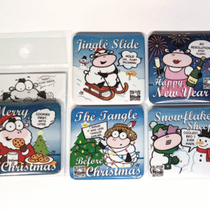 CHRISTMAS CHARM - 5-PACK Magnetki